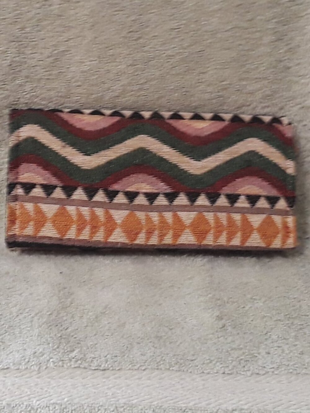 Southwestern Woven Fabric Clutch Wallet Aztec Geometric Cash Organizer Envelope